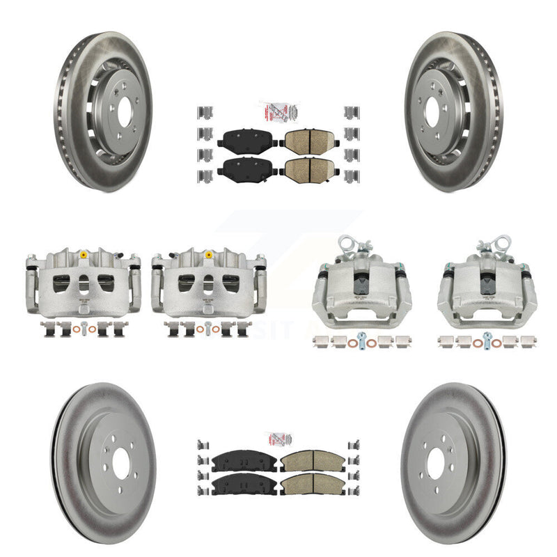 Transit Auto KCG-102241N Disc Brake Kit for 2013-2019 Ford Taurus, Ford Explorer, Ford Special Service Police Sedan & more - Front and Rear product image