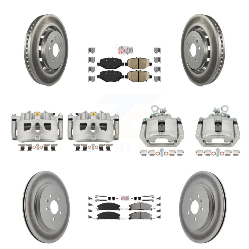 Transit Auto KCG-102245N Disc Brake Kit for 2013-2019 Ford Taurus, Ford Explorer, Ford Special Service Police Sedan & more - Front and Rear product image
