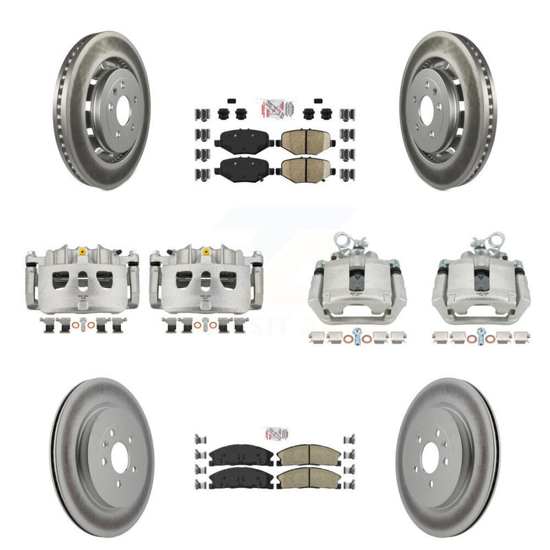 Transit Auto KCG-102247N Disc Brake Kit for 2013-2019 Ford Taurus, Ford Explorer, Ford Special Service Police Sedan & more - Front and Rear product image