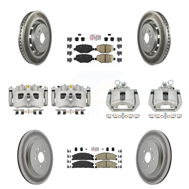 Transit Auto KCG-102249N Disc Brake Kit for 2013-2019 Ford Taurus, Ford Explorer, Ford Special Service Police Sedan & more - Front and Rear product image