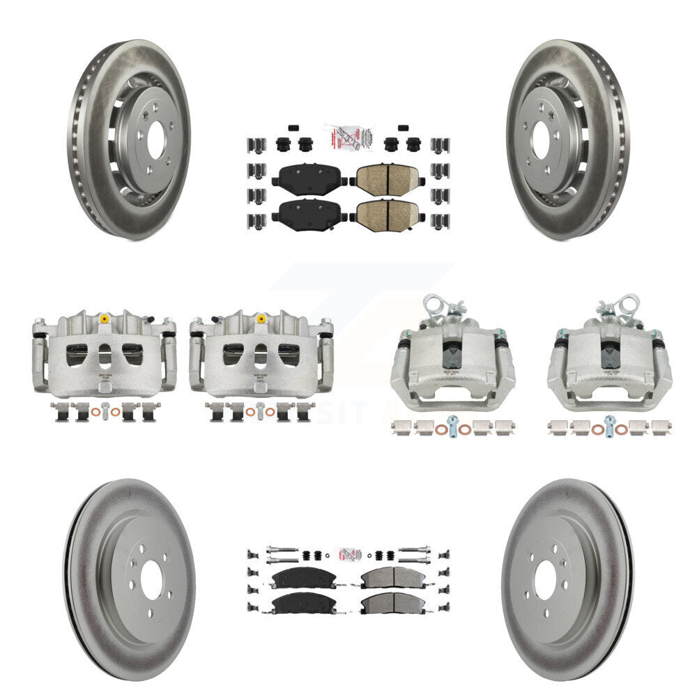 Transit Auto KCG-102251N Disc Brake Kit for 2013-2019 Ford Taurus, Ford Explorer, Ford Special Service Police Sedan & more - Front and Rear product image