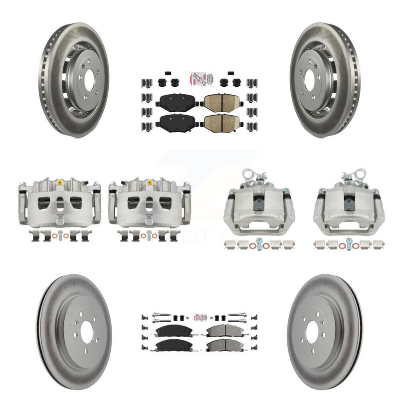 Transit Auto KCG-102251N Disc Brake Kit for 2013-2019 Ford Taurus, Ford Explorer, Ford Special Service Police Sedan & more - Front and Rear product image