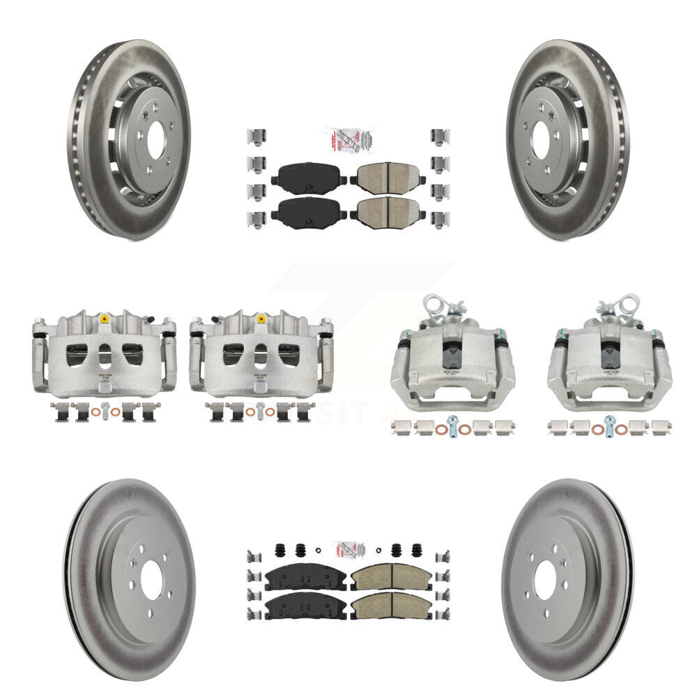 Transit Auto KCG-102254N Disc Brake Kit for 2013-2019 Ford Taurus, Ford Explorer, Lincoln MKS & more - Front and Rear product image