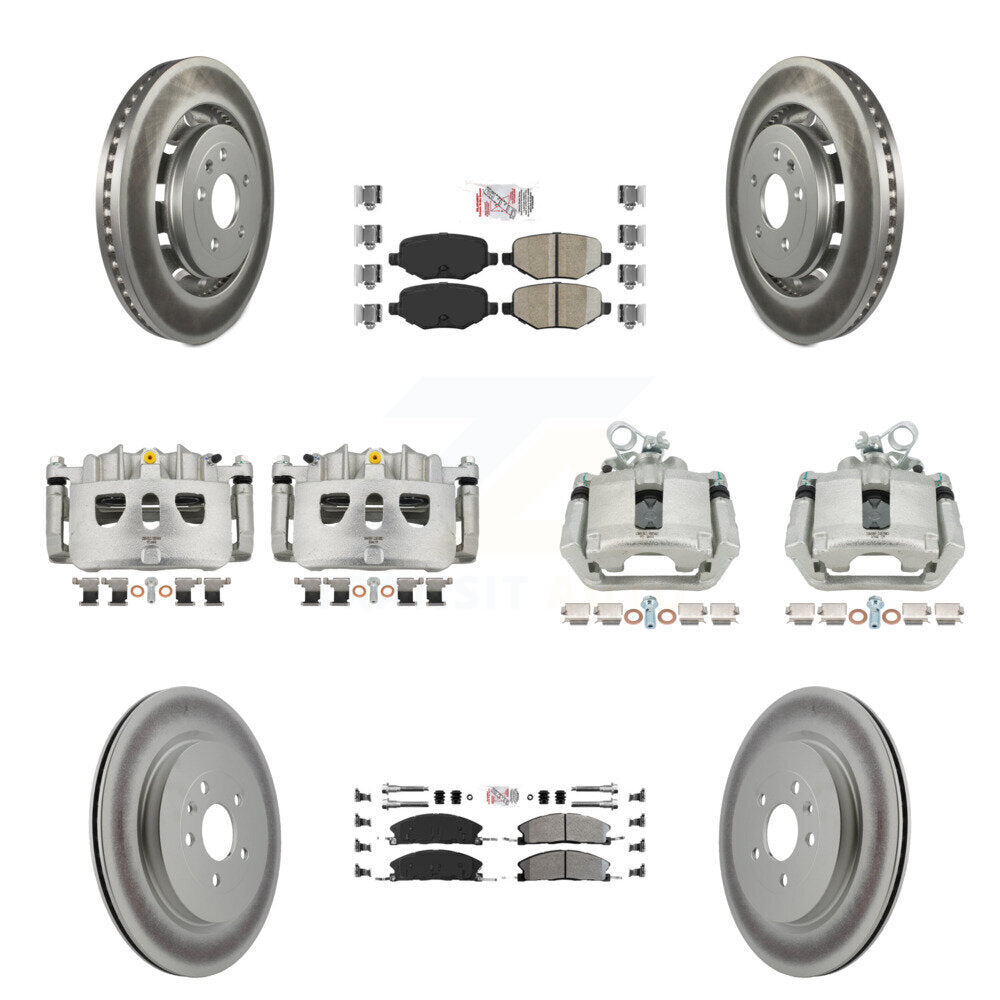Transit Auto KCG-102255N Disc Brake Kit for 2013-2019 Ford Taurus, Ford Explorer, Lincoln MKS & more - Front and Rear product image