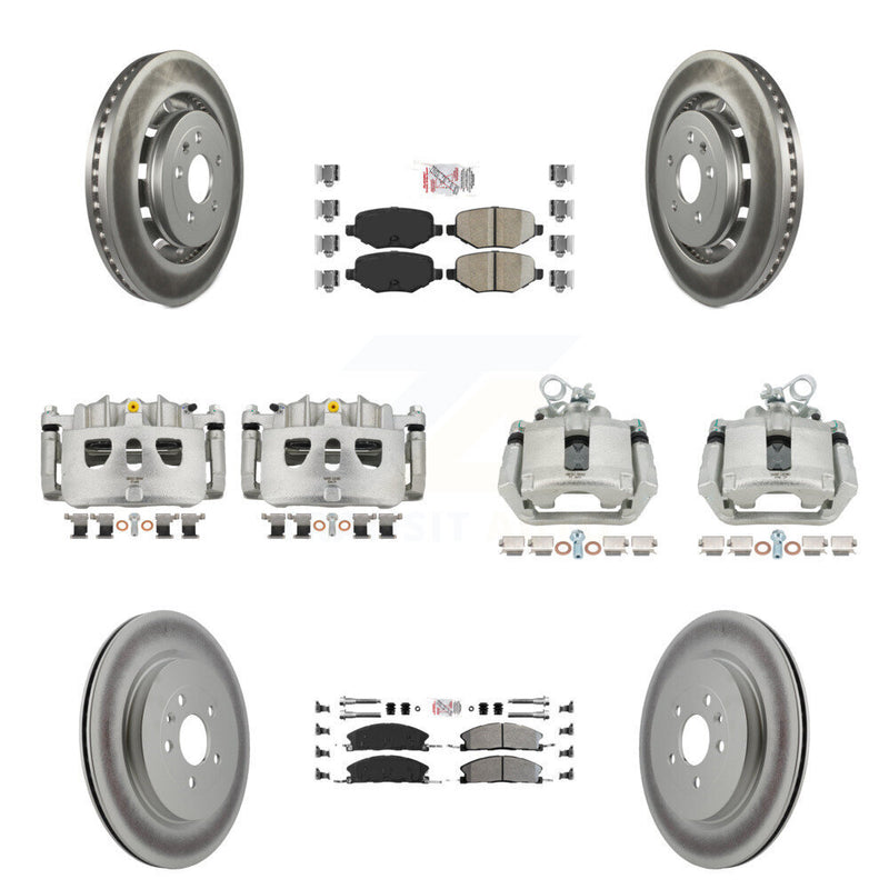 Transit Auto KCG-102255N Disc Brake Kit for 2013-2019 Ford Taurus, Ford Explorer, Lincoln MKS & more - Front and Rear product image