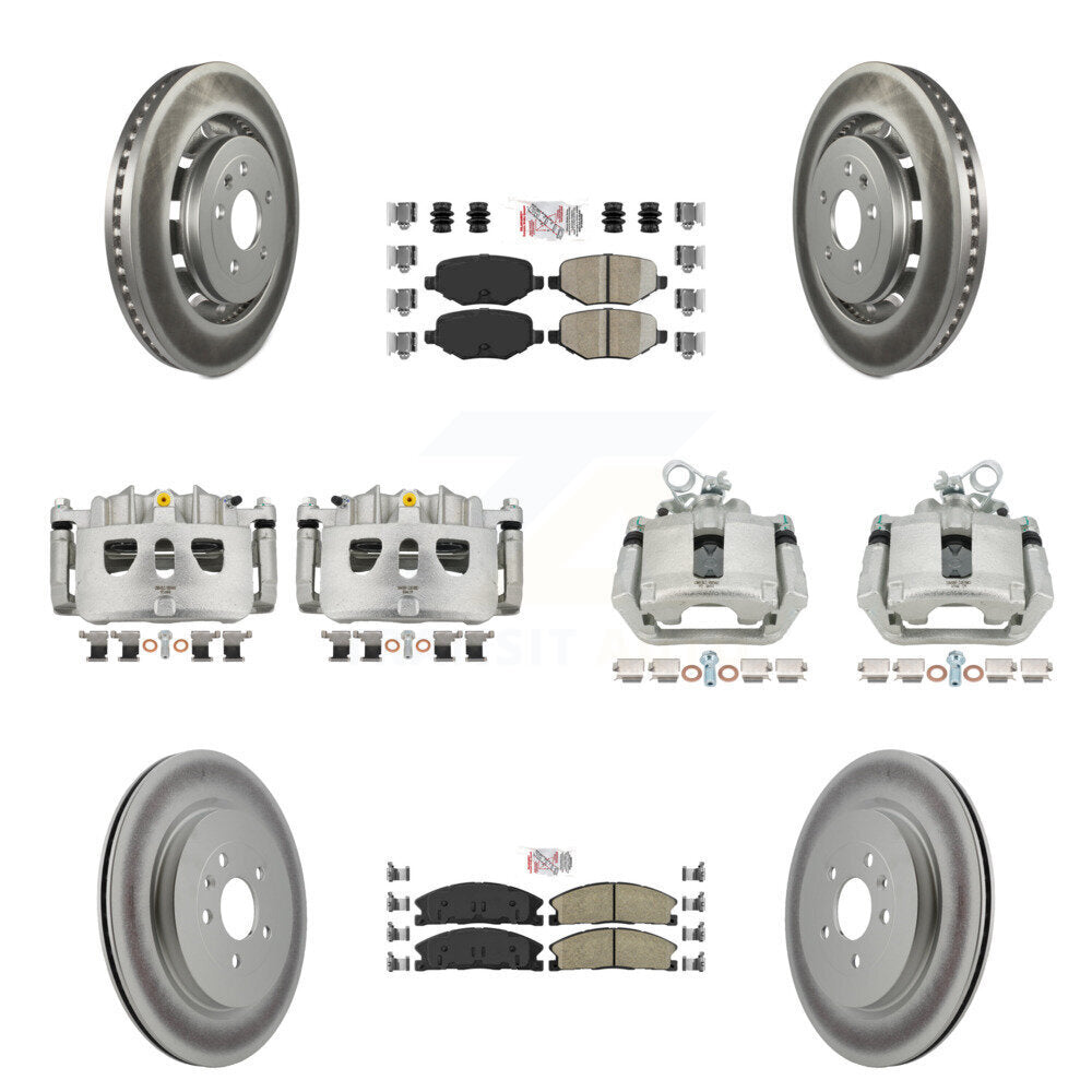 Transit Auto KCG-102256N Disc Brake Kit for 2013-2019 Ford Taurus, Ford Explorer, Lincoln MKS & more - Front and Rear product image