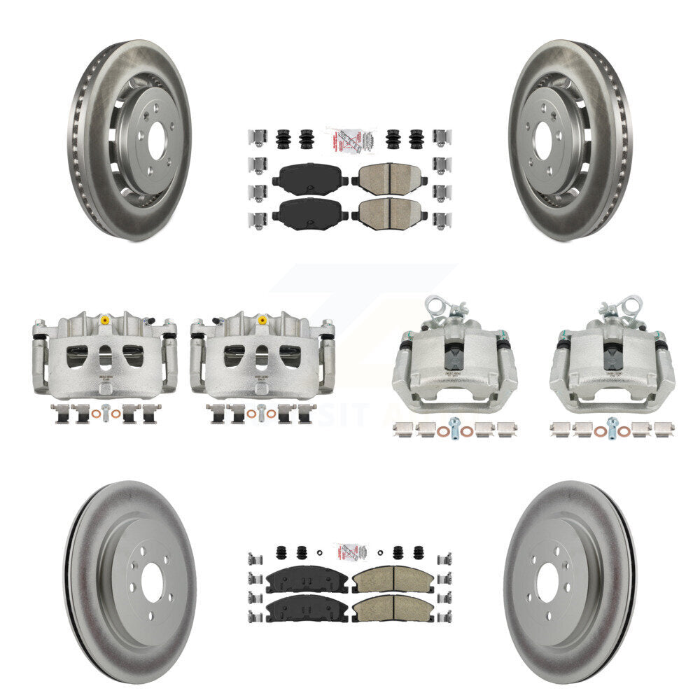 Transit Auto KCG-102257N Disc Brake Kit for 2013-2019 Ford Taurus, Ford Explorer, Lincoln MKS & more - Front and Rear product image