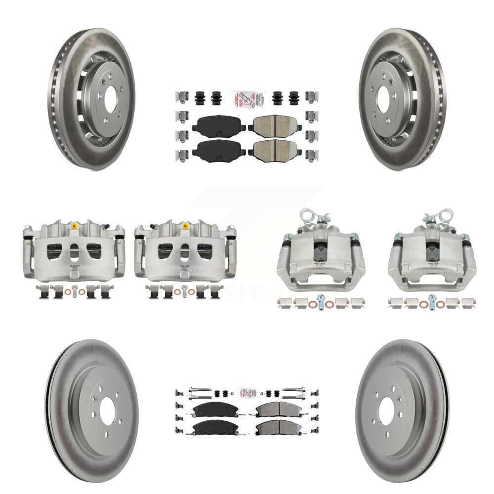 Transit Auto KCG-102258N Disc Brake Kit for 2013-2019 Ford Taurus, Ford Explorer, Lincoln MKS & more - Front and Rear product image