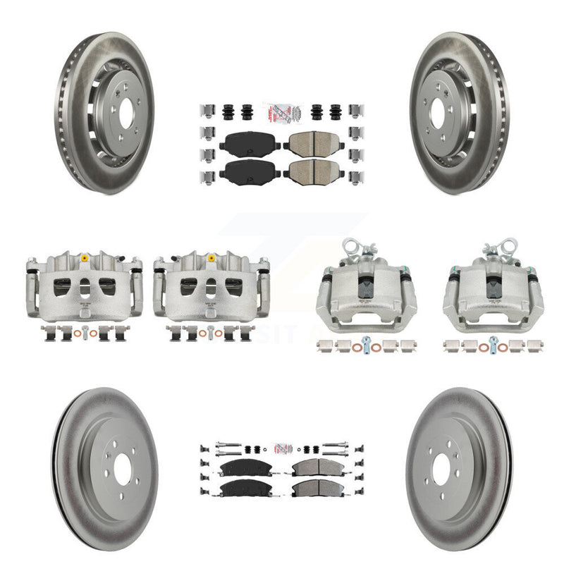 Transit Auto KCG-102258N Disc Brake Kit for 2013-2019 Ford Taurus, Ford Explorer, Lincoln MKS & more - Front and Rear product image