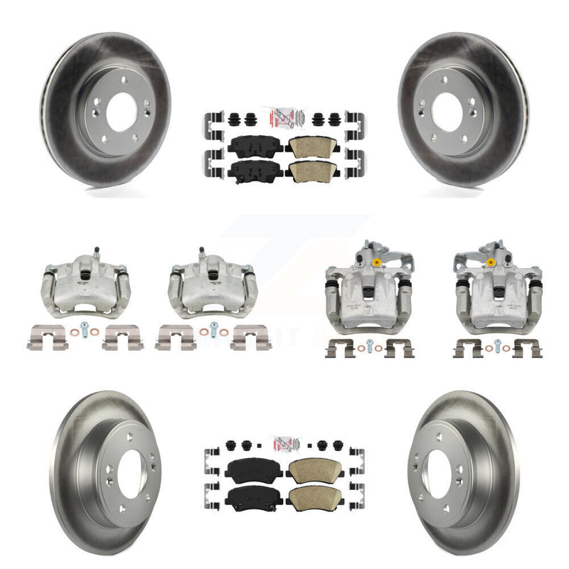 Transit Auto KCG-102284N Disc Brake Kit for 2013-2016 Hyundai Elantra GT, Kia Forte, Kia Forte5 & more - Front and Rear product image