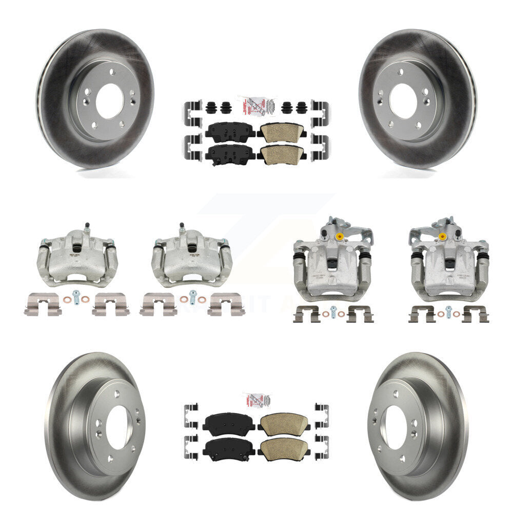 Transit Auto KCG-102285N Disc Brake Kit for 2013-2016 Hyundai Elantra GT, Kia Forte, Kia Forte5 & more - Front and Rear product image