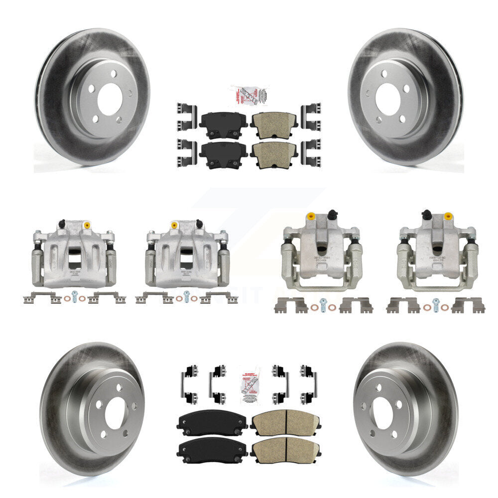 Transit Auto KCG-102357N Disc Brake Kit for 2005-2011 Chrysler 300, Dodge Challenger, Dodge Charger & more - Front and Rear product image