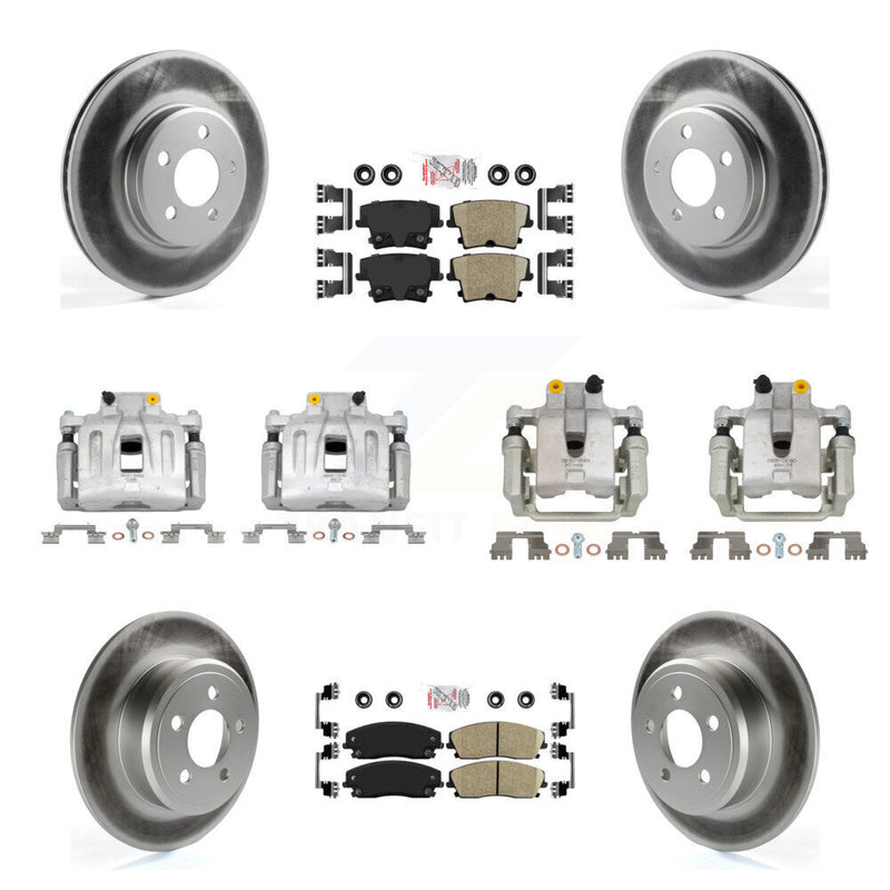Transit Auto KCG-102358N Disc Brake Kit for 2012-2018 Chrysler 300, Dodge Charger - Front and Rear product image