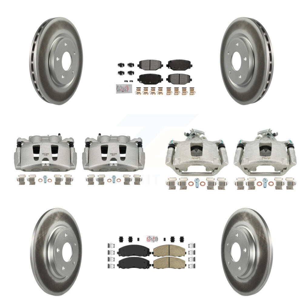 Transit Auto KCG-102404N Disc Brake Kit for 2019-2020 Dodge Grand Caravan - Front and Rear product image