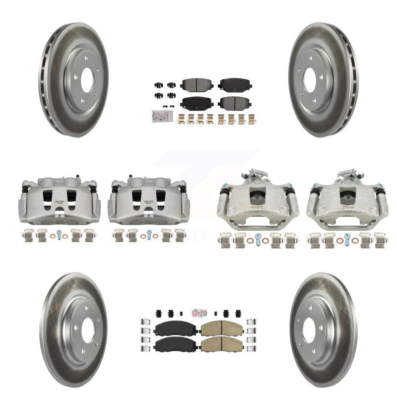 Transit Auto KCG-102404N Disc Brake Kit for 2019-2020 Dodge Grand Caravan - Front and Rear product image