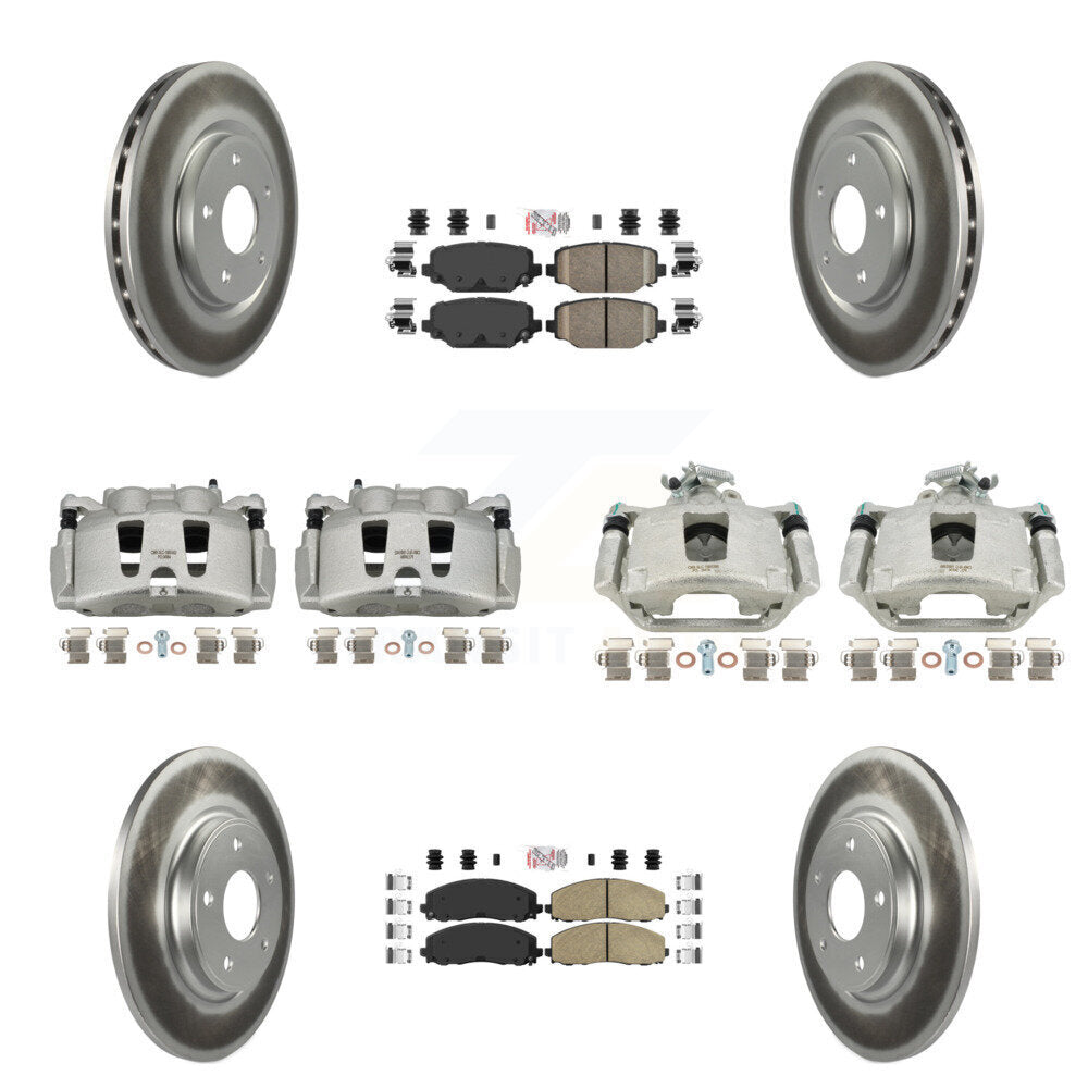 Transit Auto KCG-102410N Disc Brake Kit for 2019-2020 Dodge Grand Caravan - Front and Rear product image
