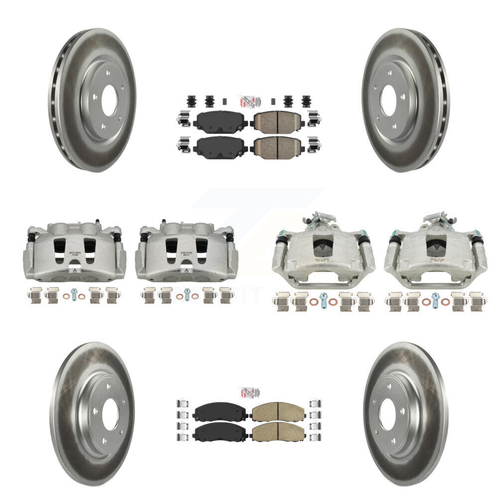 Transit Auto KCG-102412N Disc Brake Kit for 2019-2020 Dodge Grand Caravan - Front and Rear product image