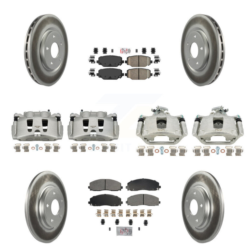 Transit Auto KCG-102414N Disc Brake Kit for 2019-2020 Dodge Grand Caravan - Front and Rear product image