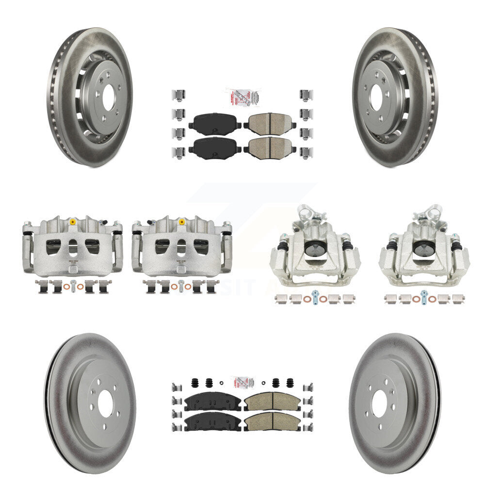 Transit Auto KCG-102480N Disc Brake Kit for 2016 Lincoln MKS - Front and Rear product image