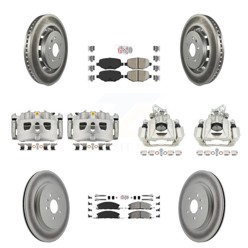 Transit Auto KCG-102481N Disc Brake Kit for 2016 Lincoln MKS - Front and Rear product image
