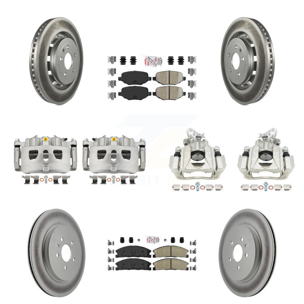 Transit Auto KCG-102483N Disc Brake Kit for 2016 Lincoln MKS - Front and Rear product image
