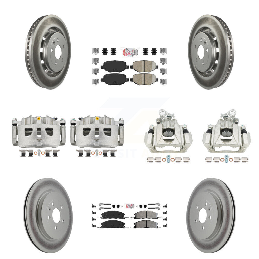 Transit Auto KCG-102484N Disc Brake Kit for 2016 Lincoln MKS - Front and Rear product image