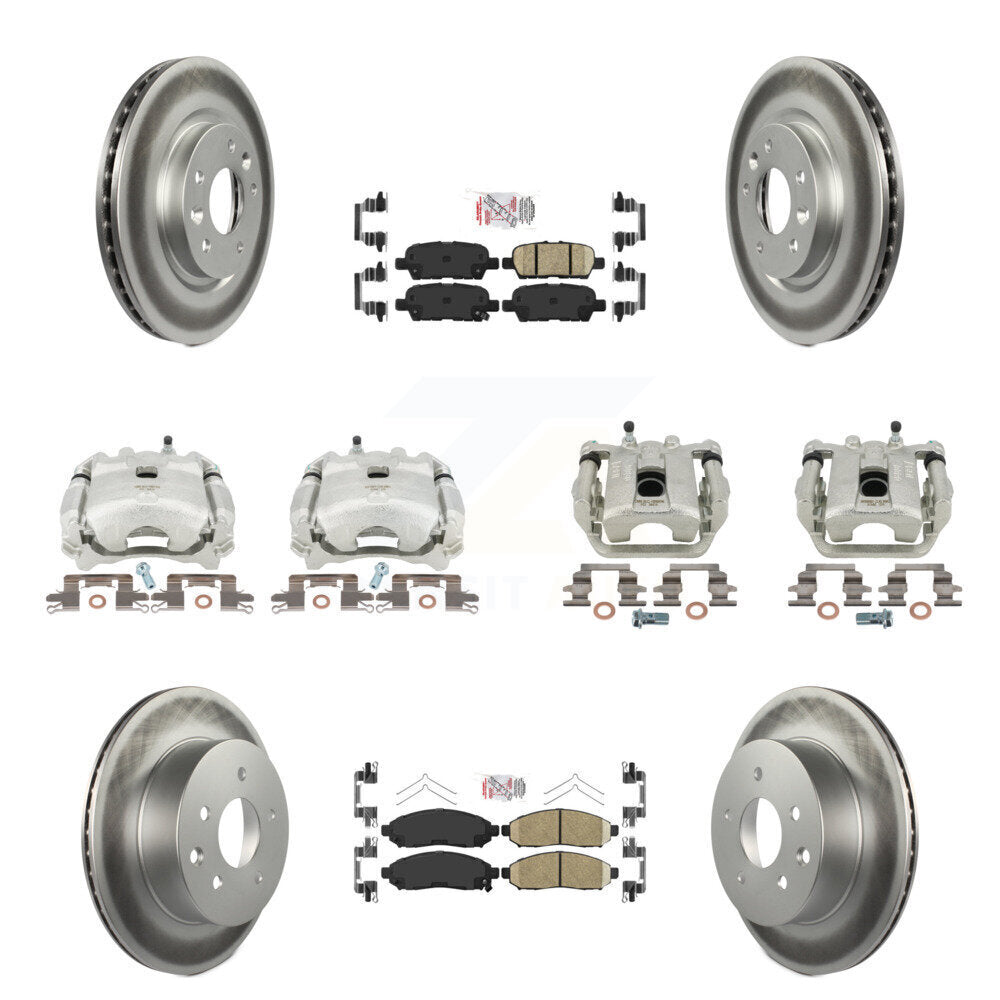 Transit Auto KCG-102498N Disc Brake Kit for 2015 Nissan LEAF - Front and Rear product image