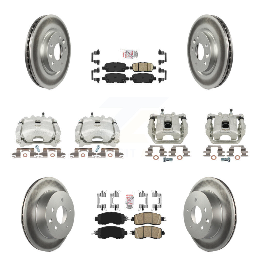 Transit Auto KCG-102500N Disc Brake Kit for 2015-2017 Nissan LEAF - Front and Rear product image