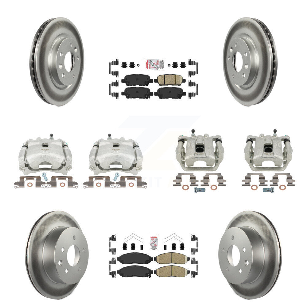 Transit Auto KCG-102503N Disc Brake Kit for 2015 Nissan LEAF - Front and Rear product image