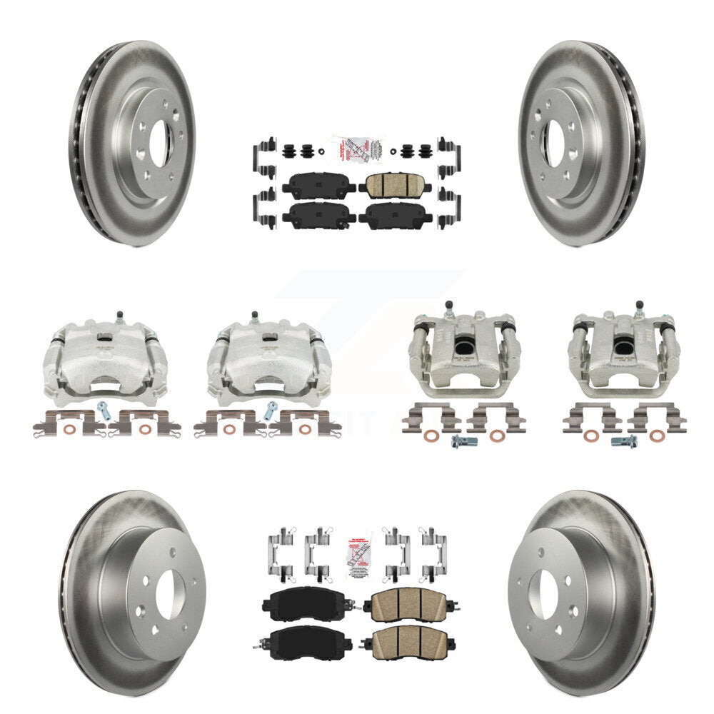 Transit Auto KCG-102504N Disc Brake Kit for 2015-2017 Nissan LEAF - Front and Rear product image