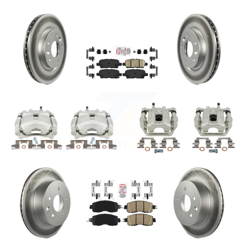 Transit Auto KCG-102504N Disc Brake Kit for 2015-2017 Nissan LEAF - Front and Rear product image