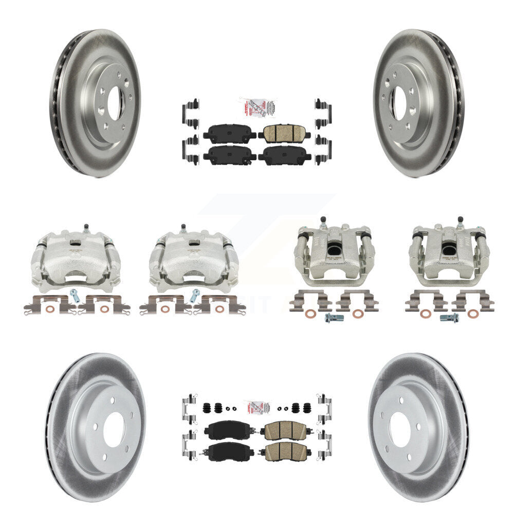 Transit Auto KCG-102505N Disc Brake Kit for 2017 Nissan LEAF - Front and Rear product image