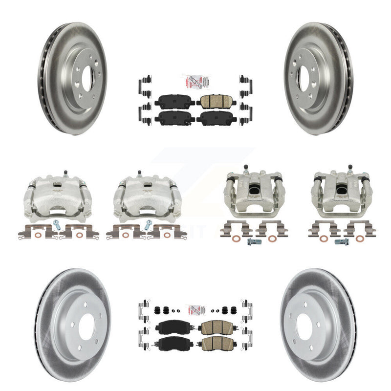 Transit Auto KCG-102505N Disc Brake Kit for 2017 Nissan LEAF - Front and Rear product image