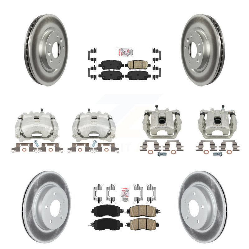 Transit Auto KCG-102506N Disc Brake Kit for 2017 Nissan LEAF - Front and Rear product image