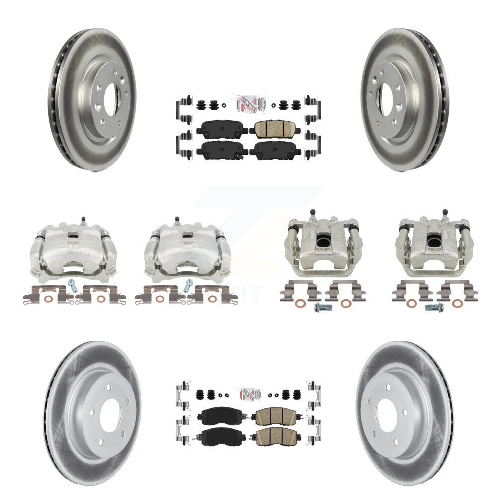 Transit Auto KCG-102507N Disc Brake Kit for 2017 Nissan LEAF - Front and Rear product image