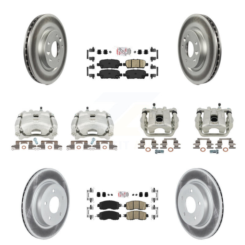 Transit Auto KCG-102507N Disc Brake Kit for 2017 Nissan LEAF - Front and Rear product image