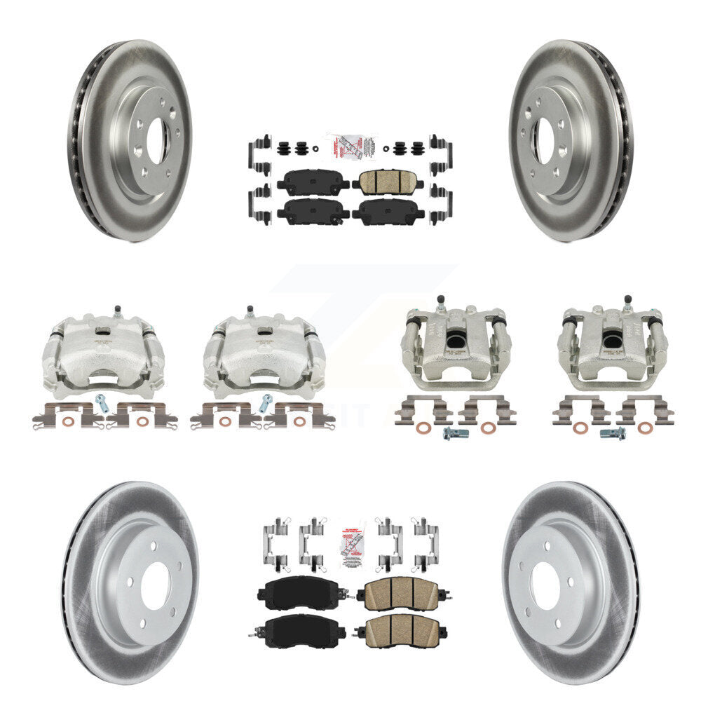 Transit Auto KCG-102508N Disc Brake Kit for 2017 Nissan LEAF - Front and Rear product image