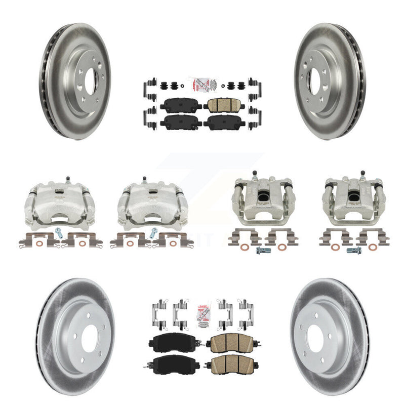 Transit Auto KCG-102508N Disc Brake Kit for 2017 Nissan LEAF - Front and Rear product image
