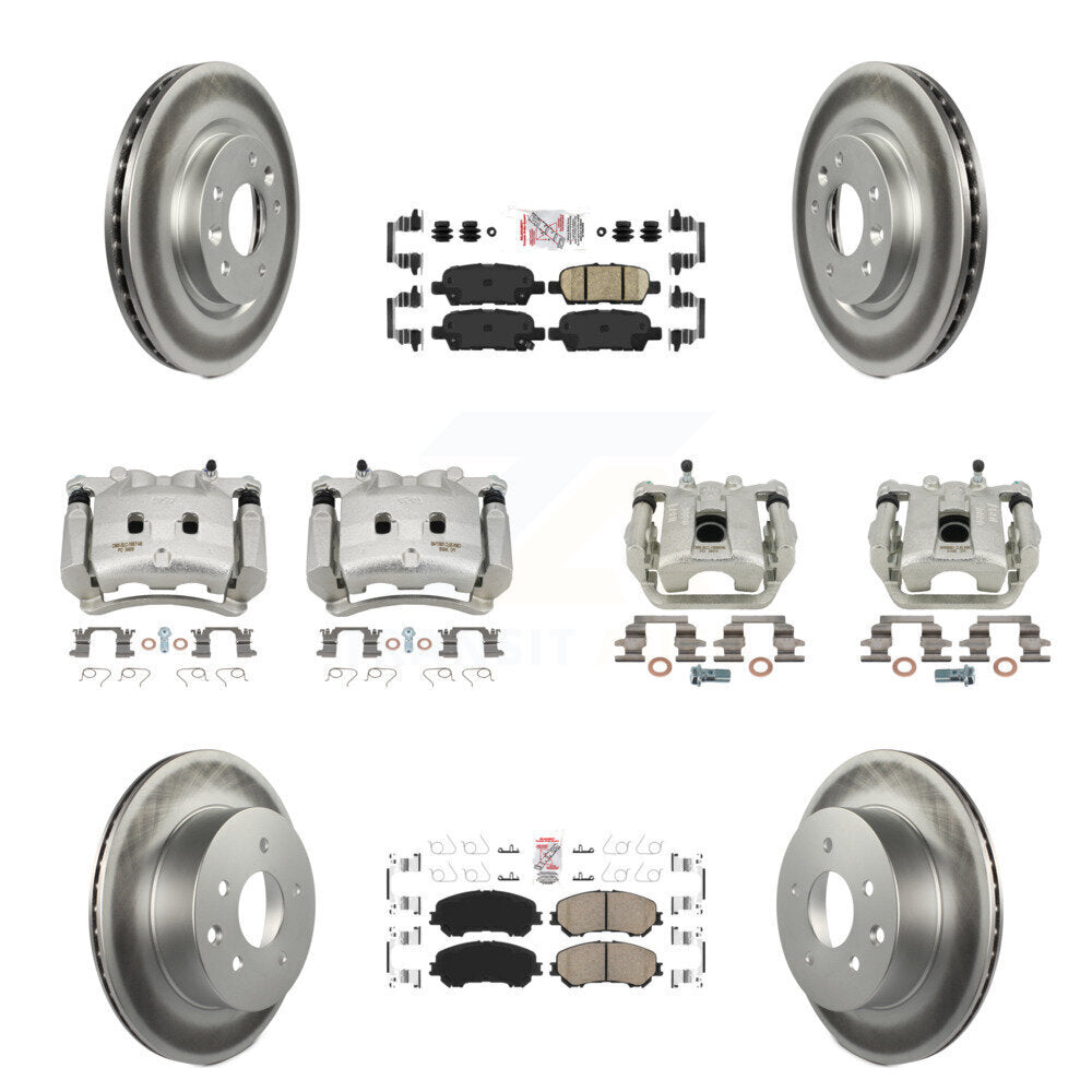 Transit Auto KCG-102511N Disc Brake Kit for 2017 Nissan Rogue - Front and Rear product image