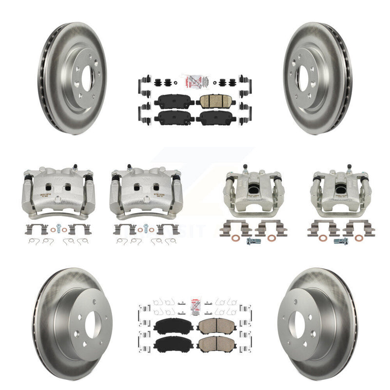 Transit Auto KCG-102511N Disc Brake Kit for 2017 Nissan Rogue - Front and Rear product image