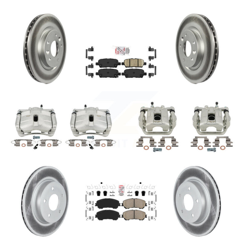 Transit Auto KCG-102516N Disc Brake Kit for 2019 Nissan Rogue Sport - Front and Rear product image