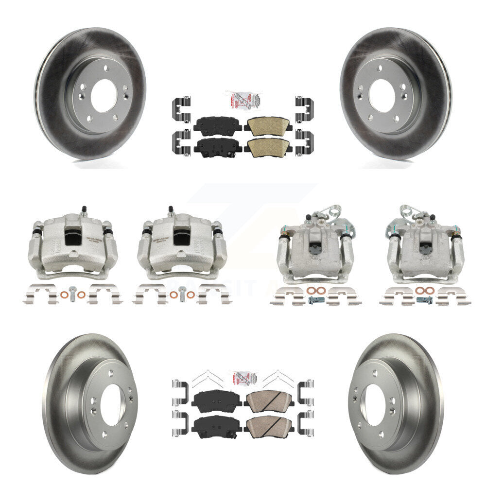 Transit Auto KCG-102519N Disc Brake Kit for 2017-2020 Hyundai Elantra - Front and Rear product image