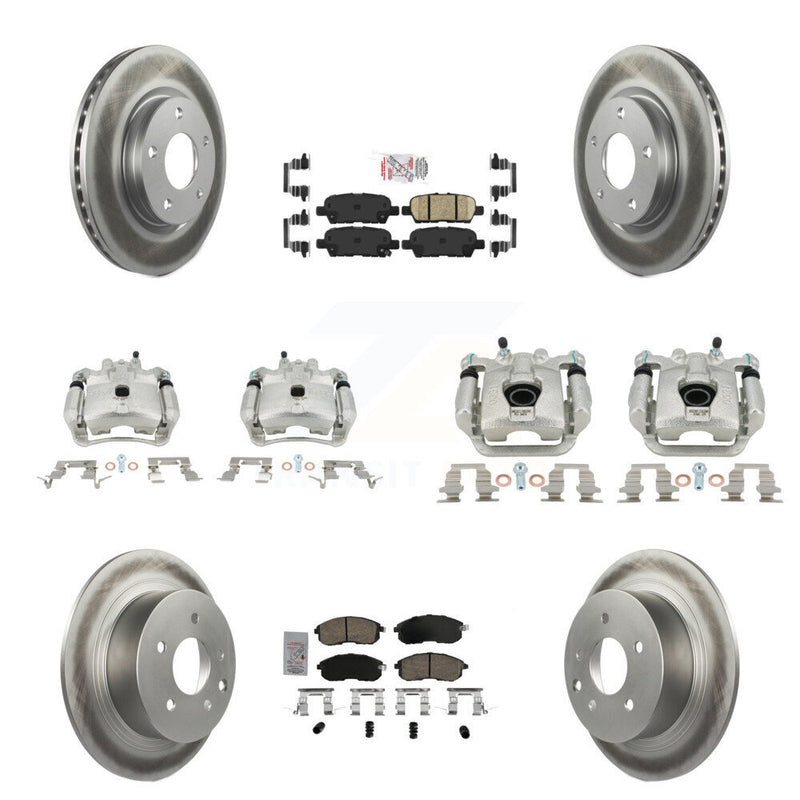 Transit Auto KCG-102573N Disc Brake Kit for 2013-2019 Nissan Sentra - Front and Rear product image
