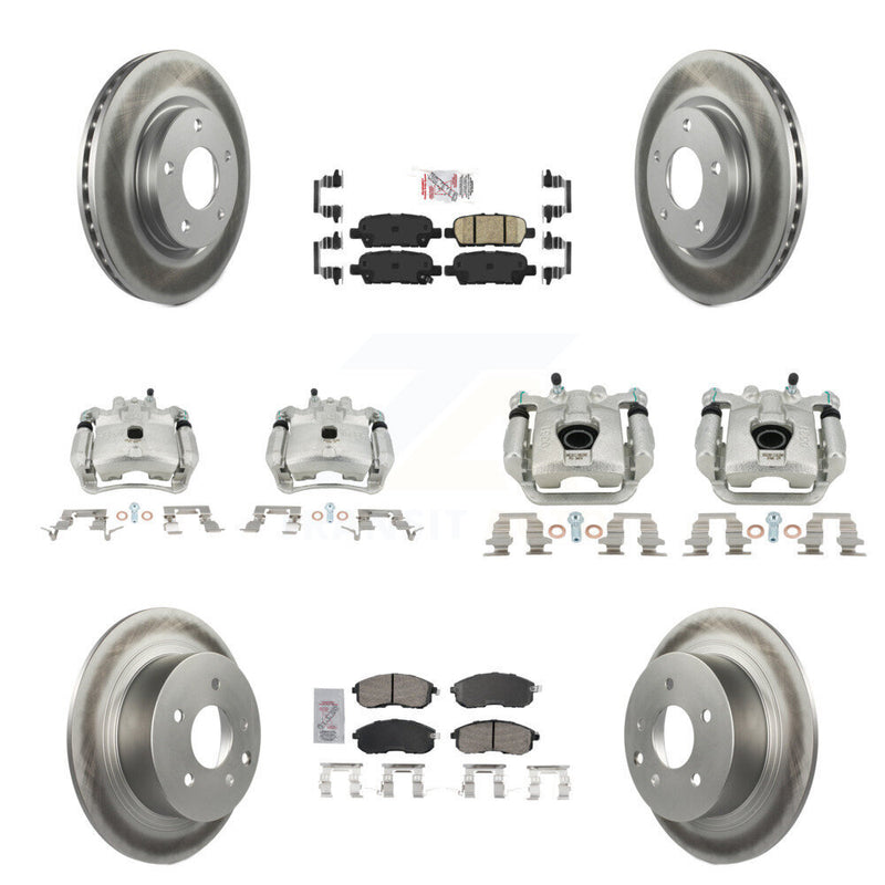 Transit Auto KCG-102574N Disc Brake Kit for 2013-2019 Nissan Sentra - Front and Rear product image