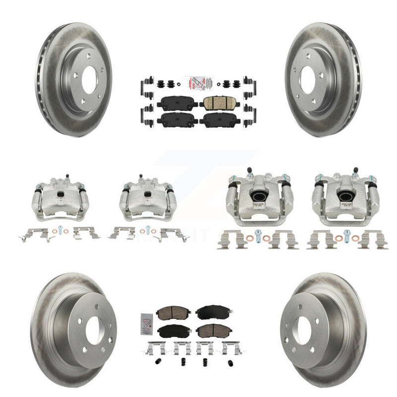 Transit Auto KCG-102575N Disc Brake Kit for 2013-2019 Nissan Sentra - Front and Rear product image