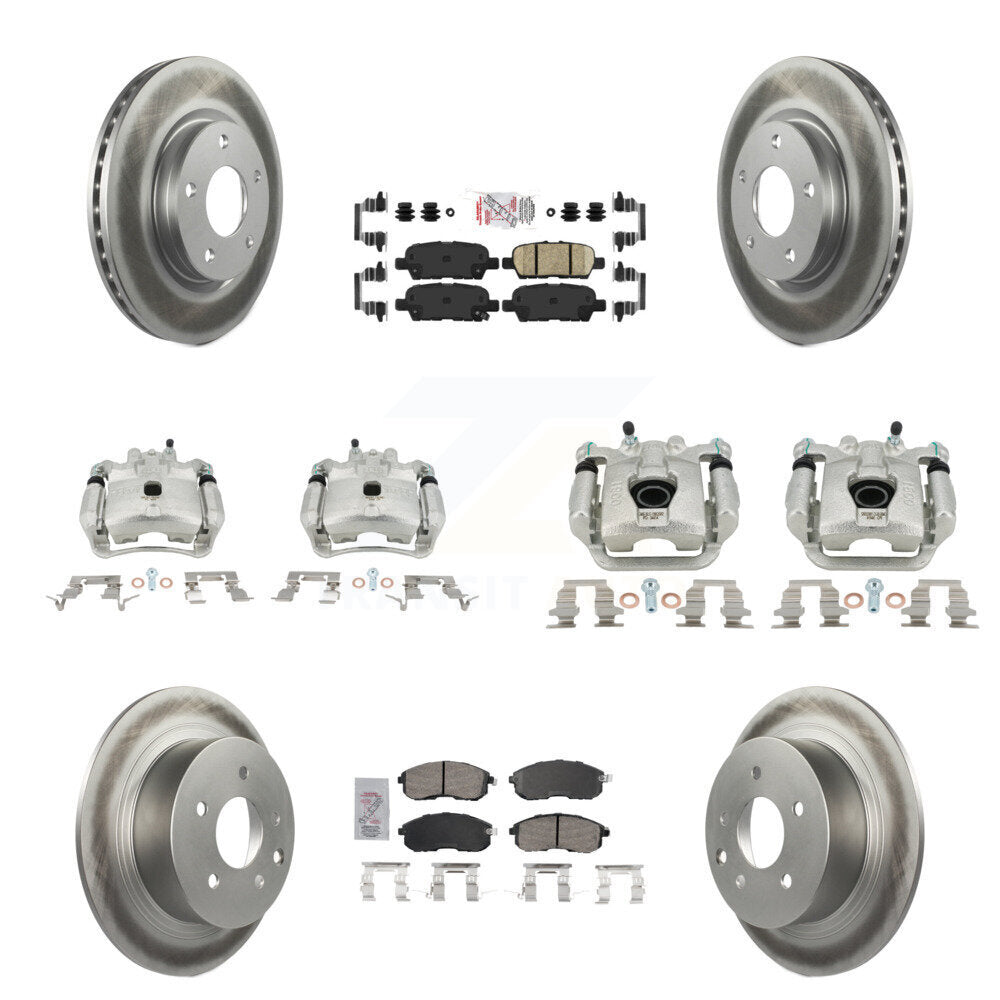 Transit Auto KCG-102576N Disc Brake Kit for 2013-2019 Nissan Sentra - Front and Rear product image