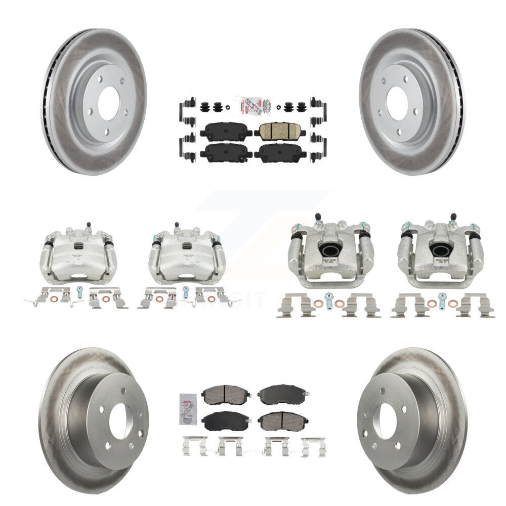 Transit Auto KCG-102580N Disc Brake Kit for 2017-2019 Nissan Sentra - Front and Rear product image