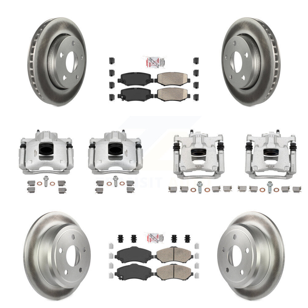 Transit Auto KCG-102585N Disc Brake Kit for 2007-2016 Jeep Wrangler - Front and Rear product image