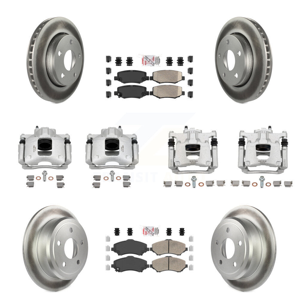 Transit Auto KCG-102587N Disc Brake Kit for 2007-2016 Jeep Wrangler - Front and Rear product image