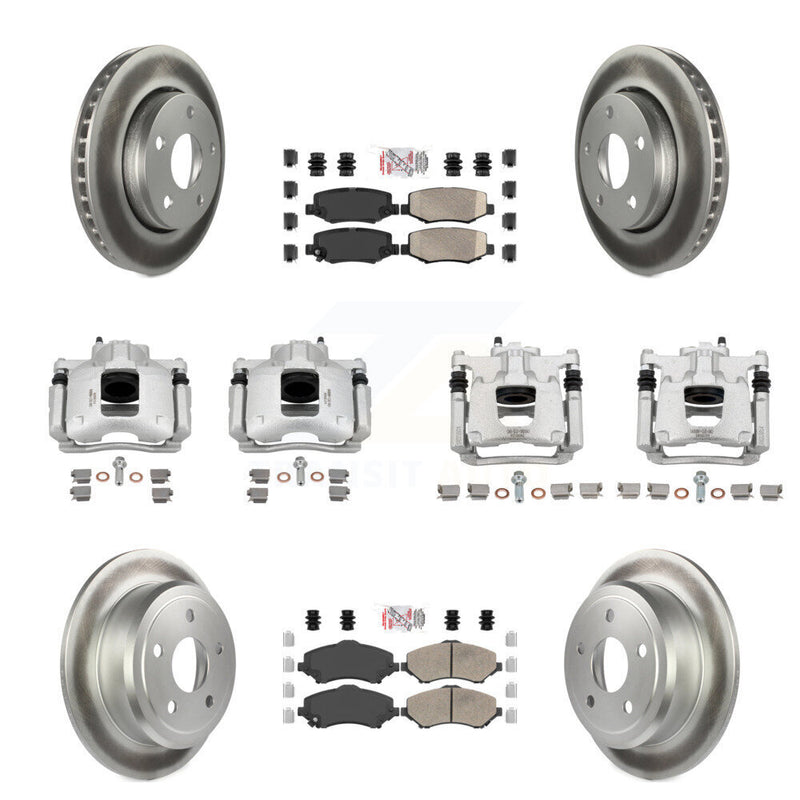 Transit Auto KCG-102587N Disc Brake Kit for 2007-2016 Jeep Wrangler - Front and Rear product image